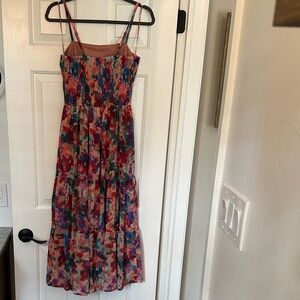 Nine Britton Colorful Floral Maxi Dress